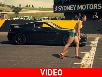 Το Nissan GT-R εναντίον αθλήτριας…