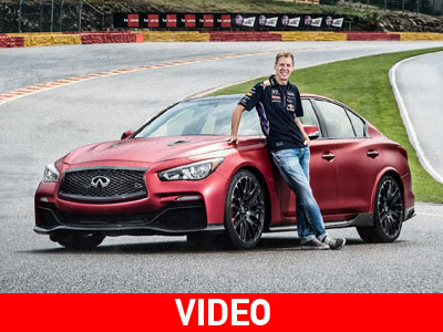 Ο Vettel δοκιμάζει το Infiniti Q50 Eau Rouge
