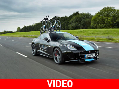 Μια Jaguar F-Type R Coupe για την ποδηλατική ομάδα!