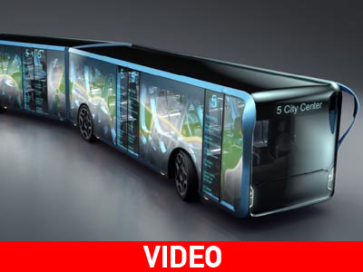 Αστικό λεωφορείο με εξωτερικές οθόνες LCD!