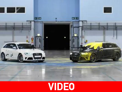 Αγώνας paintball με δύο Audi RS4 Avant!