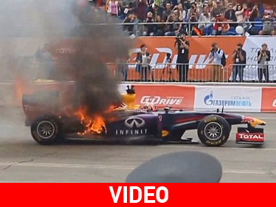Στις φλόγες το μονοθέσιο της Red Bull