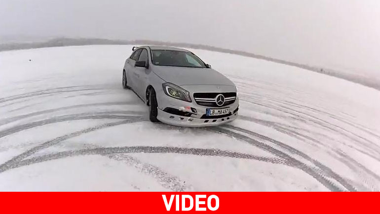 Ο Rosberg ντριφτάρει στα χιόνια με τις AMG