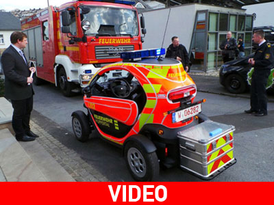 To Renault Twizy μετατράπηκε σε πυροσβεστικό!