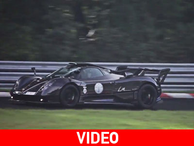 Η μία και μοναδική Pagani Zonda 760 LM στην πίστα