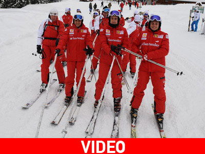 Alonso και Massa φόρεσαν τα σκι τους και πήγαν στις Άλπεις!