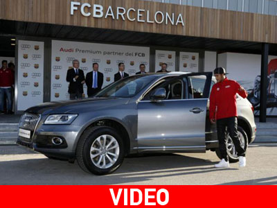 Τα νέα Audi των ποδοσφαιριστών της Μπαρτσελόνα