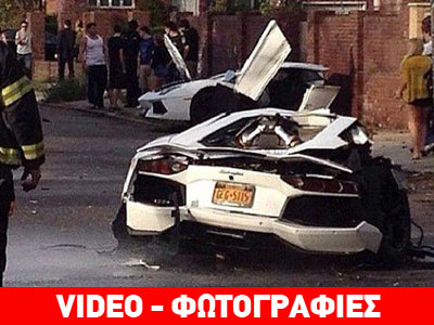 Lamborghini χτυπά σε δέντρο και κόβεται στη μέση!