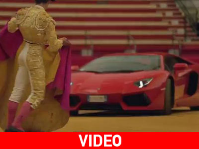 H Aventador στην αρένα των ταύρων!