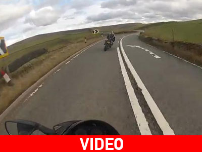 Απίστευτο video, με μοτοσικλετιστή να πέφτει στο γκρεμό και να γλιτώνει