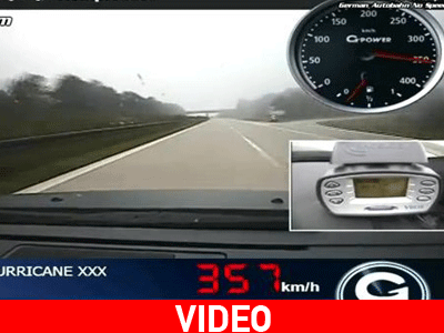 Με 357 χλμ./ώρα σε δημόσιο δρόμο!