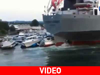 Διέλυσε μια μαρίνα ολόκληρη!
