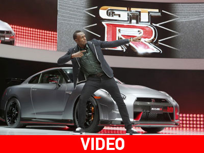 O Bolt στην πρεμιέρα του νέου Nissan GT-R Nismo