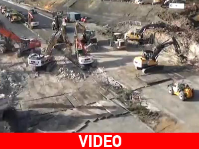 Έριξαν τη γέφυρα και ετοίμασαν το δρόμο σε 36 ώρες!