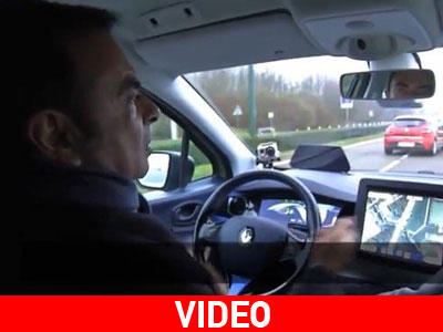 Ο πρόεδρος της Renault-Nissan οδηγεί αυτόνομο όχημα