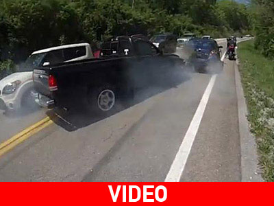 Ευτυχώς τη γλύτωσαν μόνο με υλικές ζημιές!