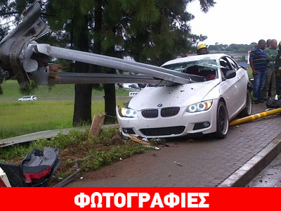 Τρομακτικό ατύχημα με τον οδηγό να βγαίνει σώος και αβλαβής!