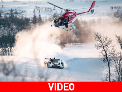 Ντριφτάροντας σε χιονοδρομικό κέντρο με αγωνιστικό όχημα!