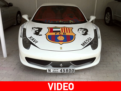 Έβαψε τη Ferrari με χρώματα της Barcelona