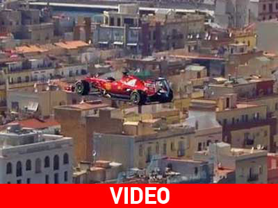 H Ferrari στον «αέρα» της Βαρκελώνης!