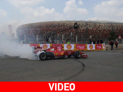Η Ferrari F1 στη Νότιο Αφρική