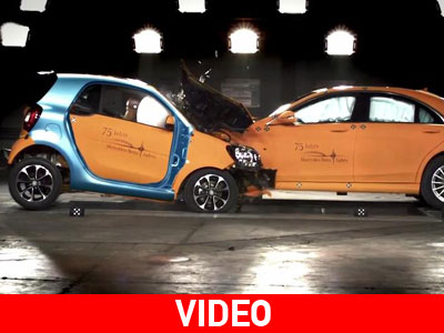 Σύγκρουση του νέου Smart με την S-Class