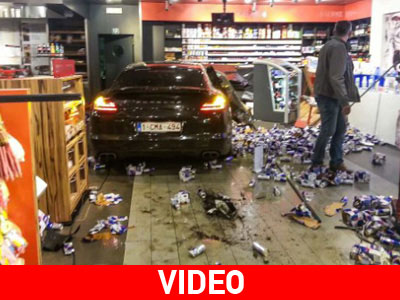 Ποδοσφαιριστής εισβάλλει σε βενζινάδικο με την Porsche του!