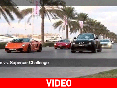 To Nissan Juke-R εναντίον 3 super cars