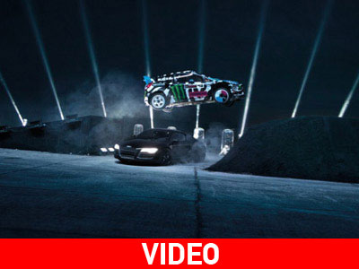 Φώτα, λέιζερ και στη μέση ο Ken Block