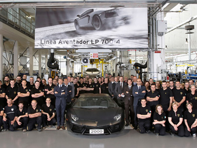 Σε δύο χρόνια πουλήθηκαν 2.000 Lamborghini Aventador
