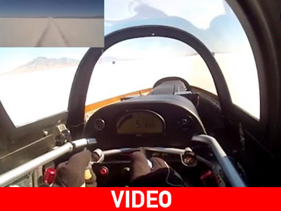 Έχασε τον έλεγχο του οχήματος με 600 χλμ./ώρα. και βγήκε σώος!