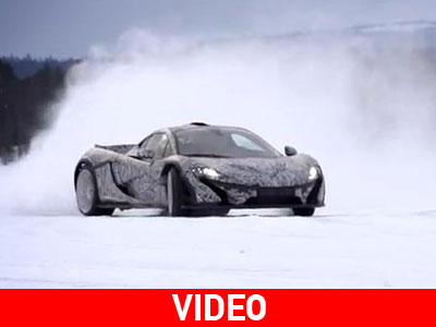 Η McLaren P1 ντριφτάρει στο χιόνι!