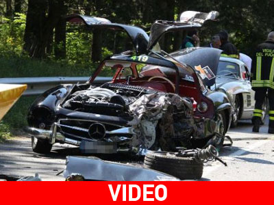 Καταστράφηκε μια ιστορική Mercedes στο Mille Miglia