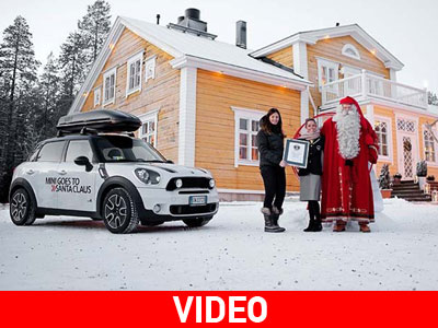 H Mini έφθασε στο χωριό του Αϊ Βασίλη!