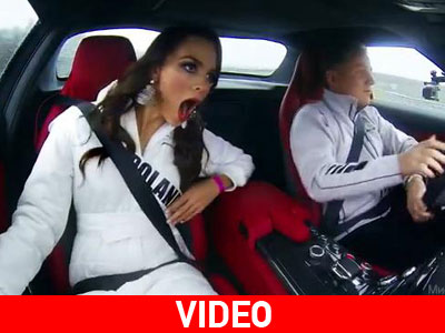 Οι υποψήφιες «Μις Υφήλιος» κάνουν βόλτα με την Mercedes SLS AMG!