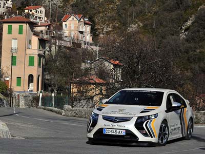 Πρώτη θέση για το Opel Ampera στο Ράλι Μόντε Κάρλο