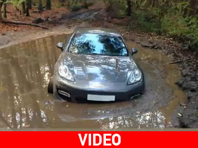 Ποιος ποδοσφαιριστής κόλλησε με την Porsche Panamera στις λάσπες;