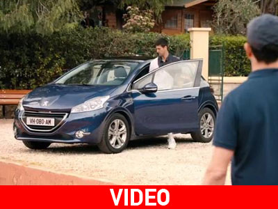 Παράτησε την προπόνηση και έφυγε με το νέο Peugeot 208!