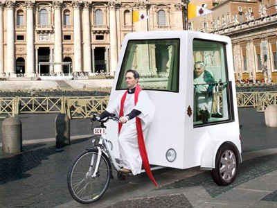 Τρίκυκλο ηλεκτροκίνητο για τον Πάπα