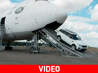 Το Range Rover Sport μέσα σε ένα Boeing 747!