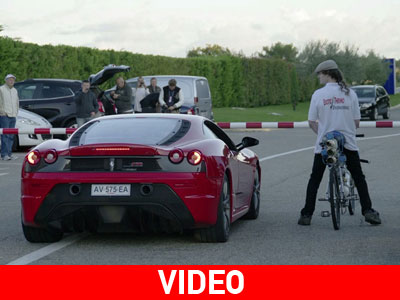 Ούτε Ferrari δεν μπορεί να πιάσει αυτό το ποδήλατο!