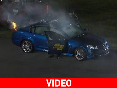 Πήρε φωτιά το αυτοκίνητο ασφαλείας!