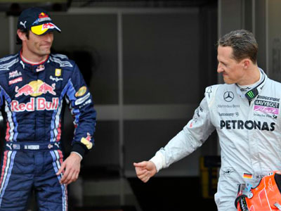 Καλύτερο χρόνο ο Schumacher, στην pole position o Webber!