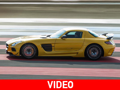 Με τη SLS AMG Coupe Black Series στην πίστα