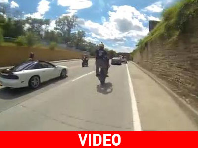 Έκανε σούζα και τράκαρε με περιπολικό!