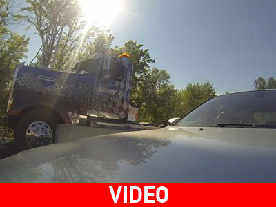 Φορτηγό τα… ρίχνει στην BMW M5