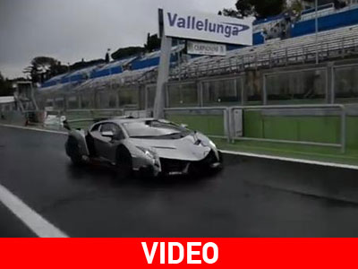 Η Lamborghini Veneno στην πίστα