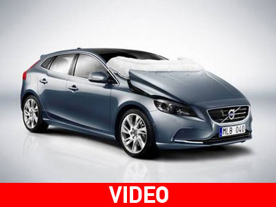 Πώς λειτουργεί ο αερόσακος πεζών του Volvo V40