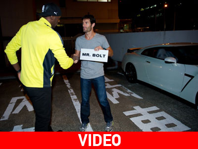 O Webber σοφέρ του Bolt!