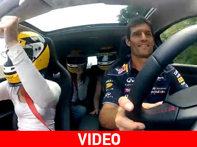 O Webber «παίζει» με τα αυτοκίνητα της Renault!